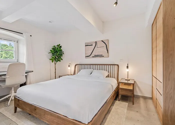 Modern In Clausen With Wifi, Kitchen & Workspace Luksemburg